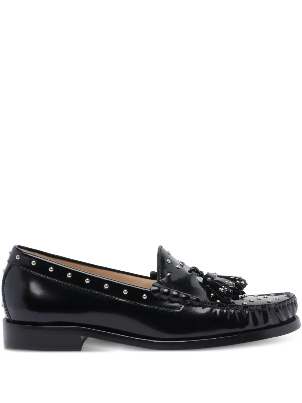 Stuart Weitzman tassel stud loafers | Black | Image 1