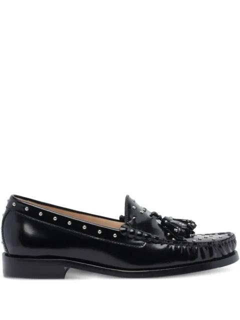 Stuart Weitzman tassel stud loafers