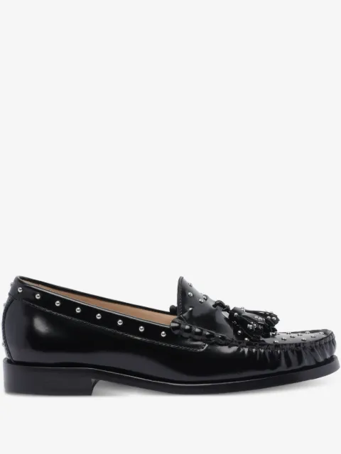Stuart Weitzman tassel stud loafers