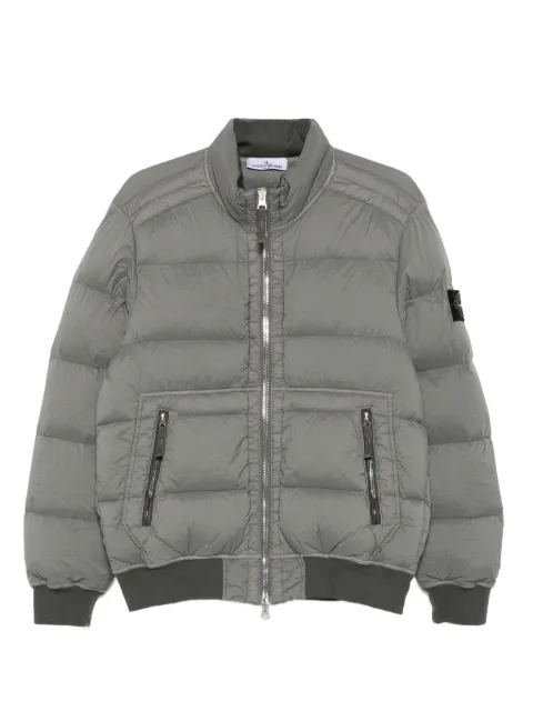 Stone Island quilted zip-front jacket