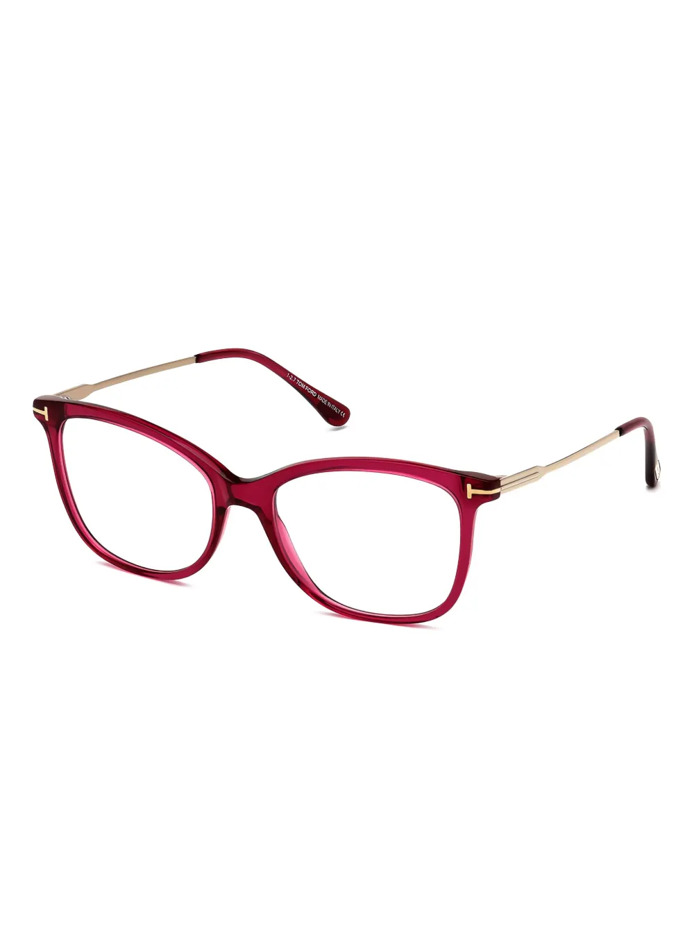 Tom Ford Square-frame Glasses In Red