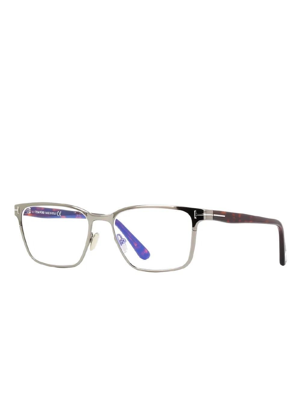 TOM FORD Eyewear Bril met vierkant montuur Zilver