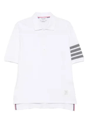 THOM BROWNE ポロシャツ ホワイト THOM BROWNE ポロシャツ ホワイト