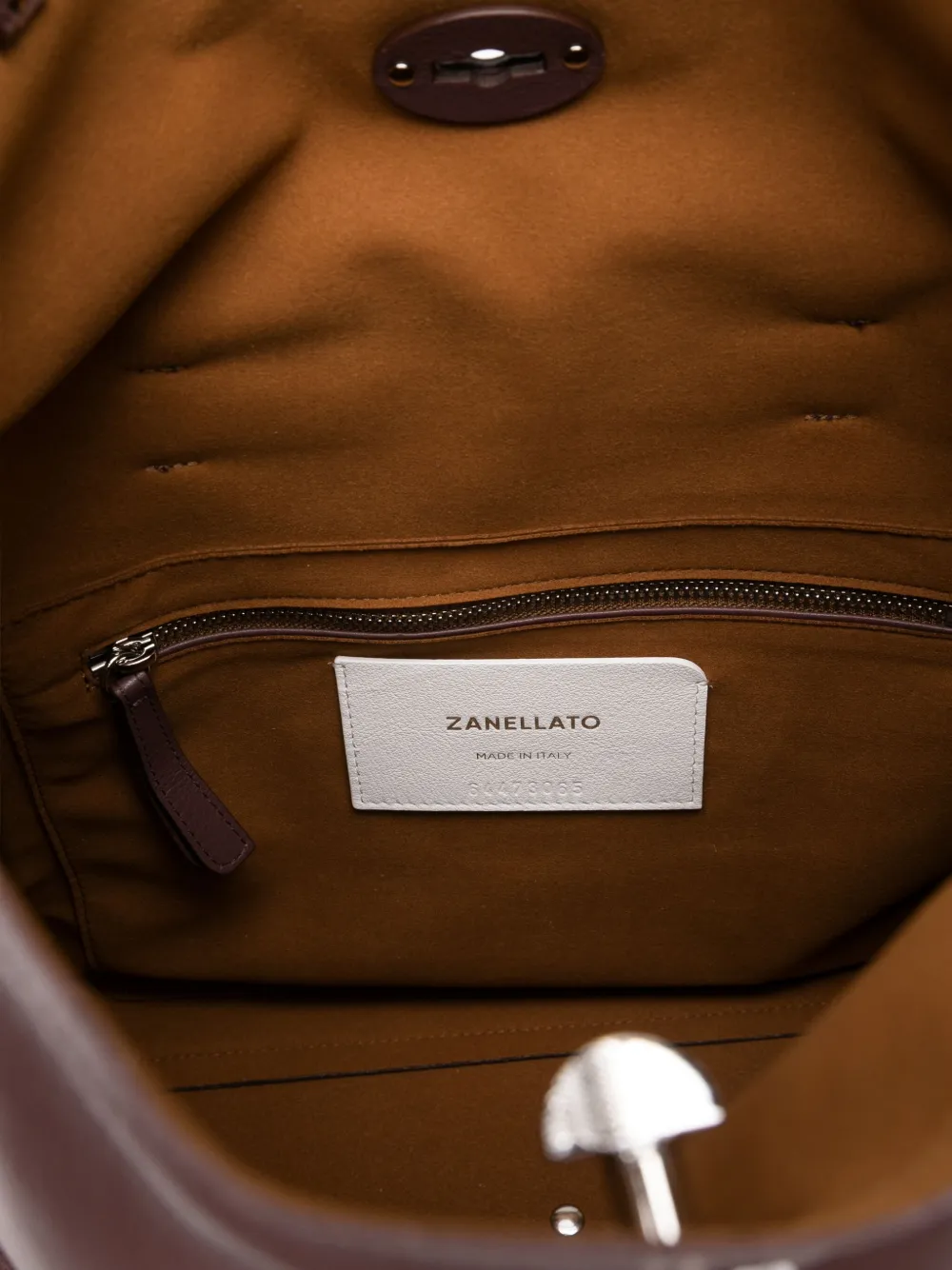 Zanellato Medium A'spasso shopper verfraaid met studs Rood
