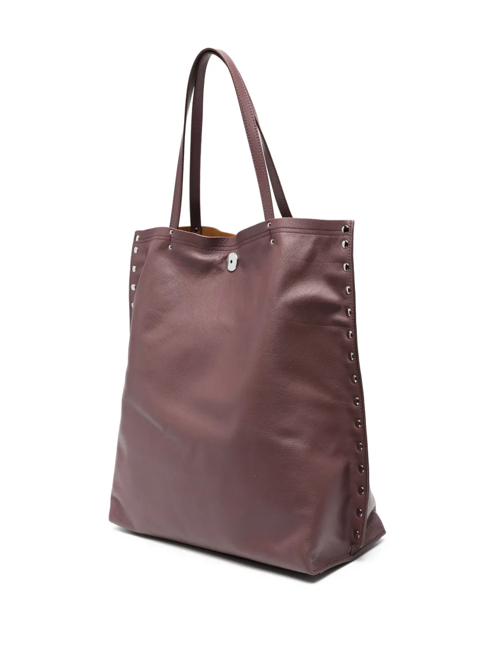 Zanellato Medium A'spasso shopper verfraaid met studs Rood