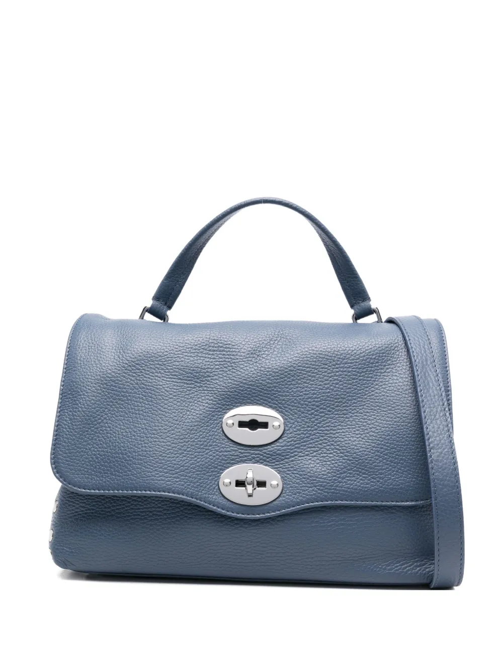 Zanellato Kleine Postina shopper verfraaid met studs Blauw