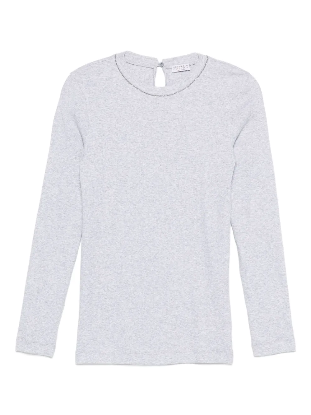 Brunello Cucinelli T-shirt met lange mouwen Grijs