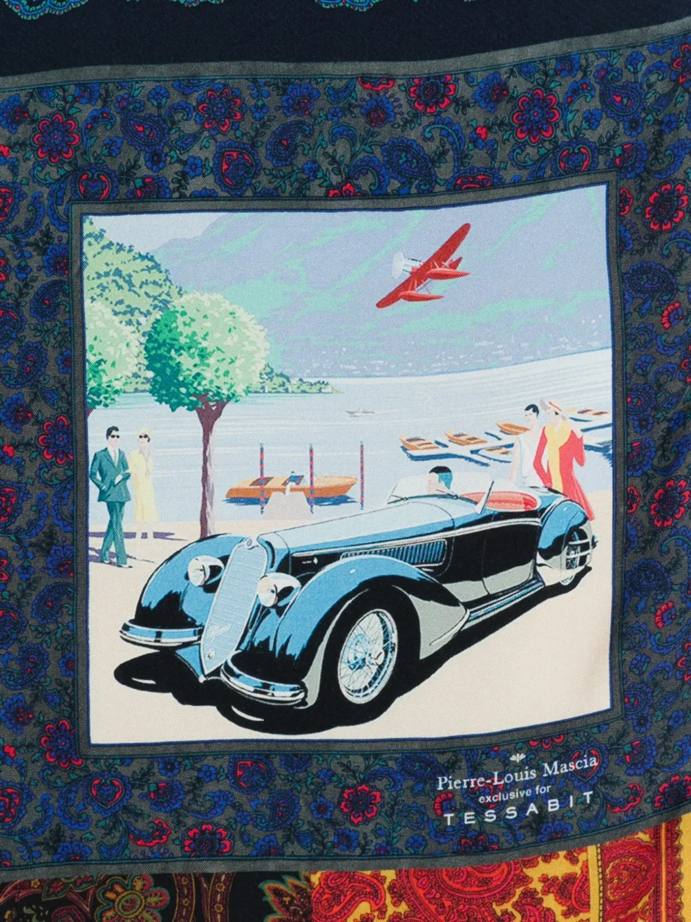 Pierre-Louis Mascia Sjaal met paisley-print en patchwork Bruin