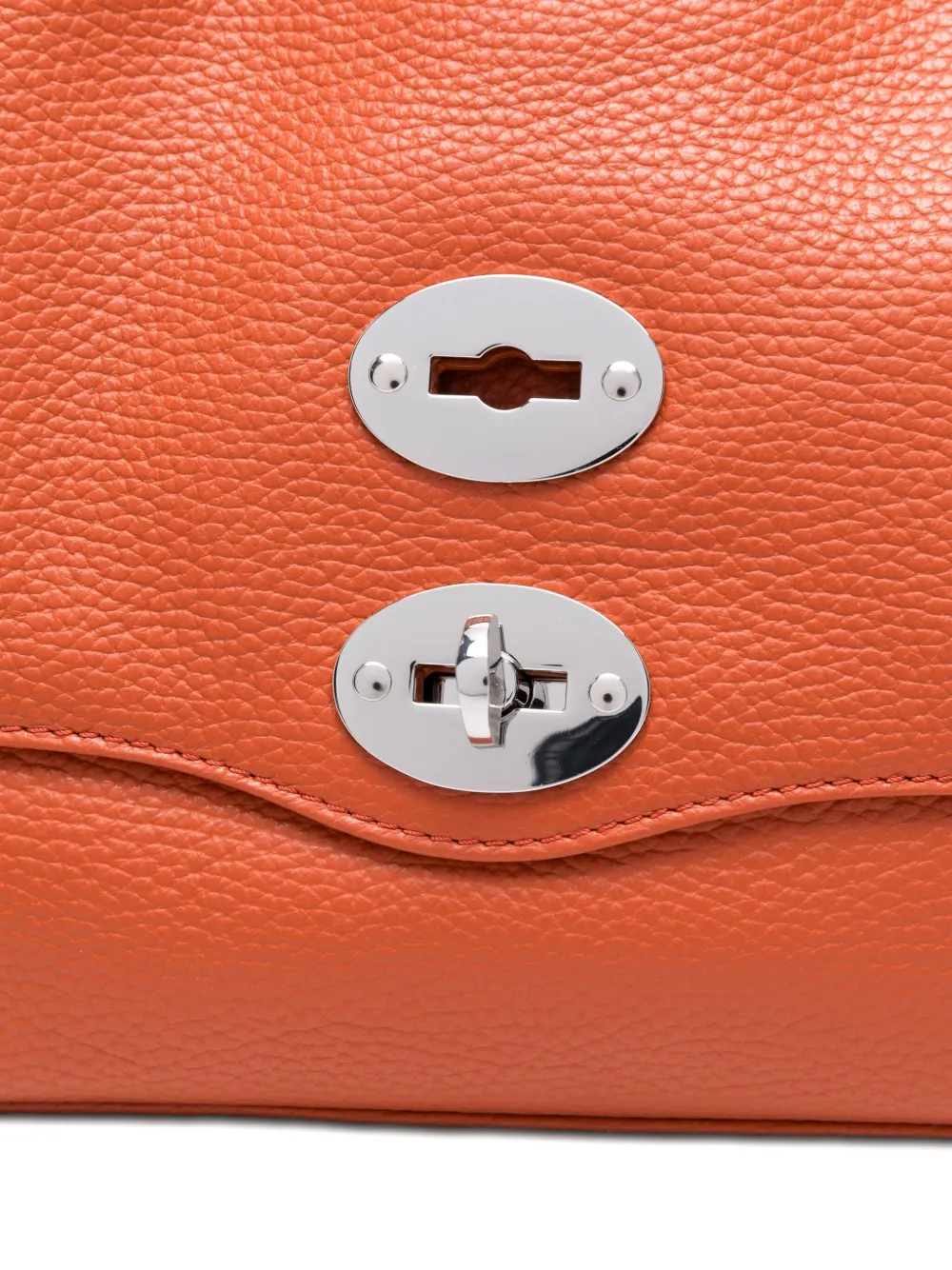 Zanellato Kleine Postina shopper verfraaid met studs Oranje