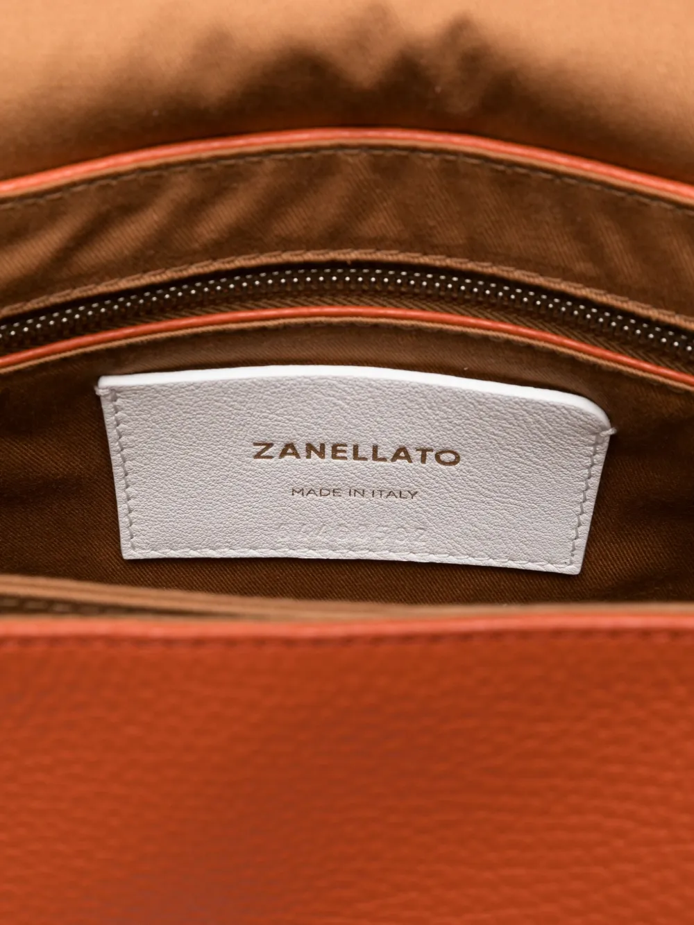 Zanellato Kleine Postina shopper verfraaid met studs Oranje