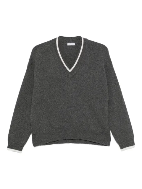 Brunello Cucinelli v-neck cashmere sweater