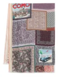 Pierre-Louis Mascia patchwork paisley scarf - Purple
