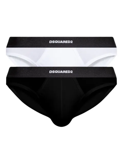 DSQUARED2 Set di 2 slip con banda logo