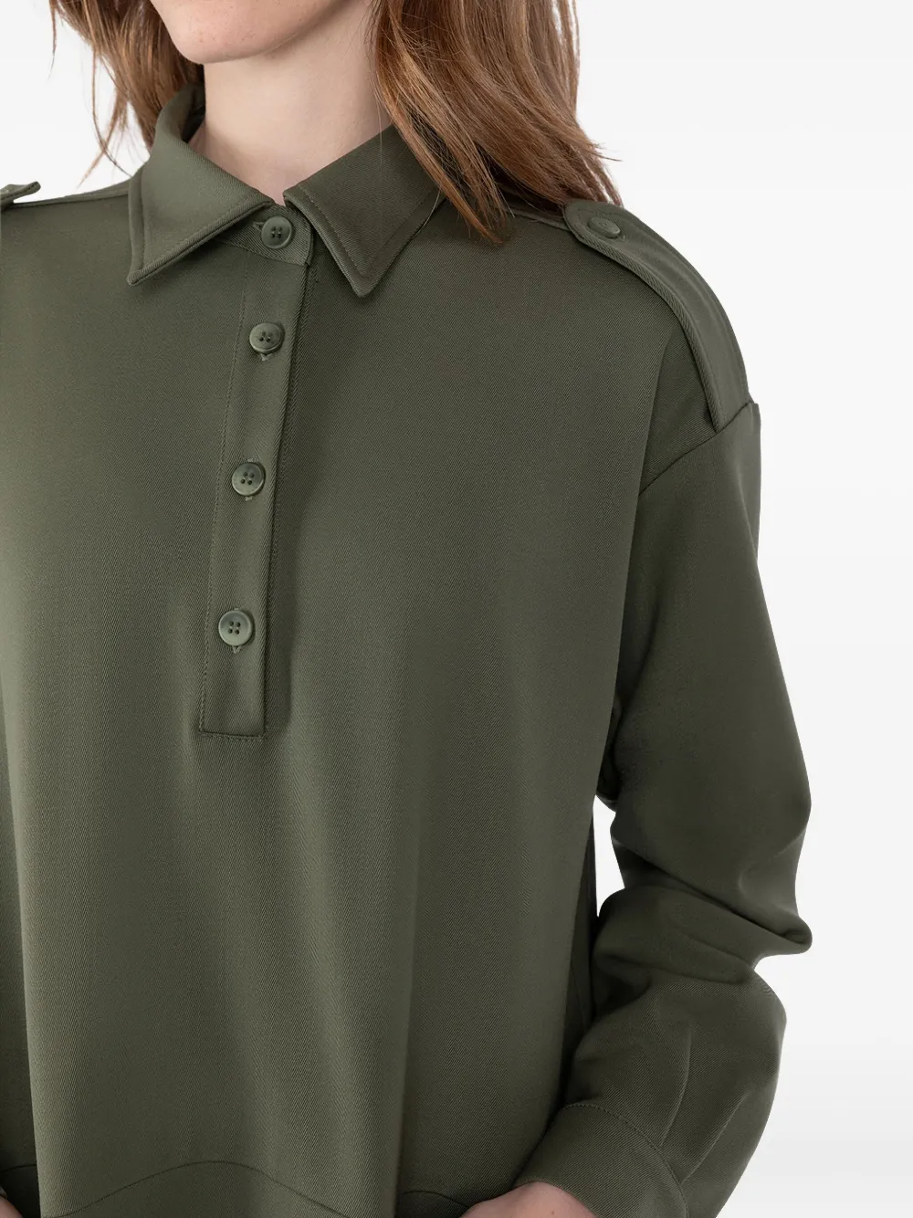 Société Anonyme Army DS blousejurk met zakdetail en kraag Groen