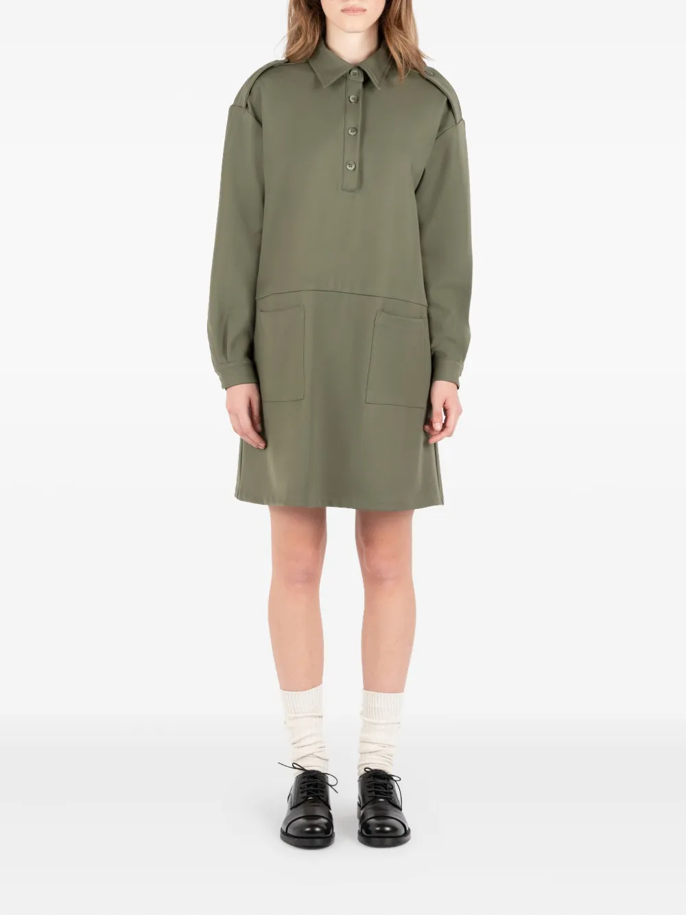 Société Anonyme Army DS blousejurk met zakdetail en kraag Groen