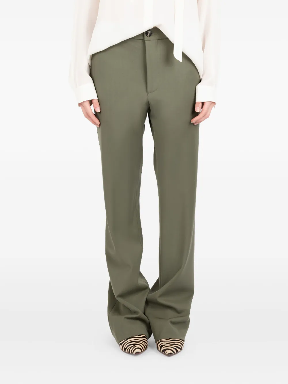 Société Anonyme straight-leg trousers Groen