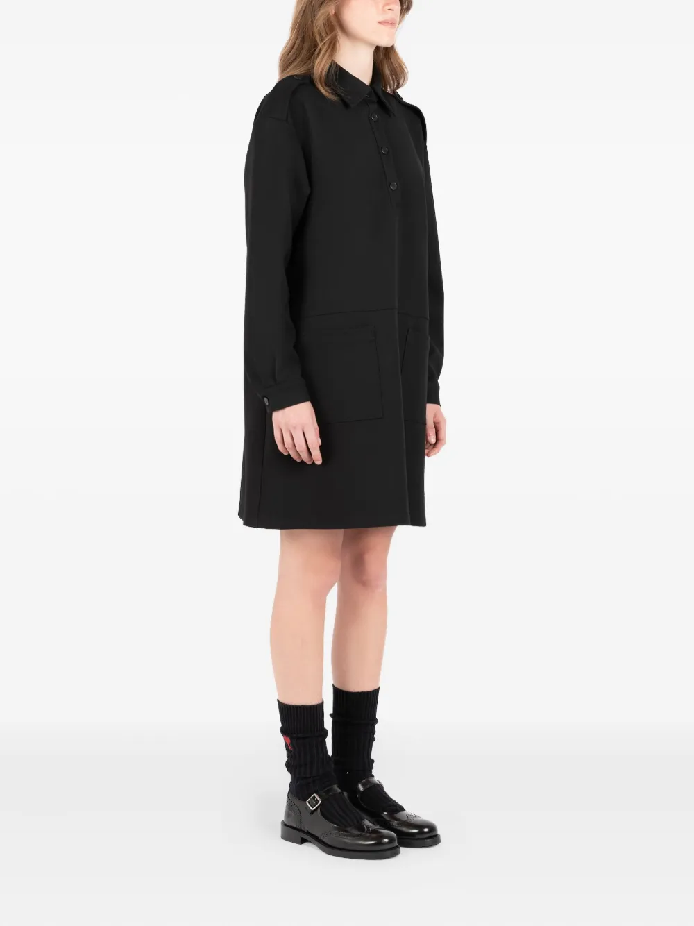 Société Anonyme Army DS mini-jurk met zak met knopen Zwart