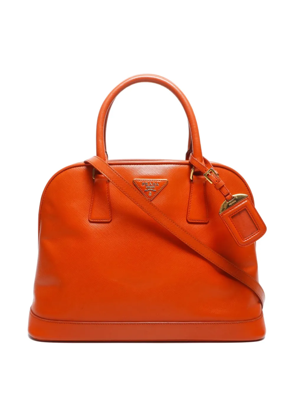 Prada Pre-Owned 2020-2020 サフィアーノレザー 2way ハンドバッグ - オレンジ Prada Pre-Owned 2020-2020 サフィアーノレザー 2way ハンドバッグ - オレンジ