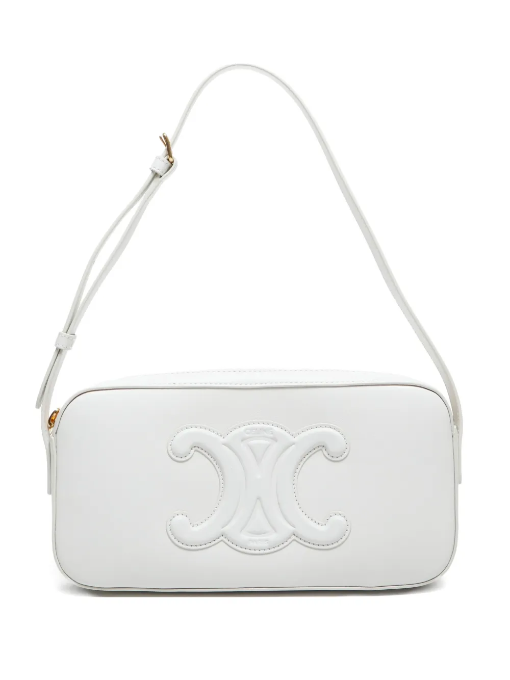 Céline Pre-Owned 2020-2024 トリオンフ ショルダーバッグ - ホワイト Céline Pre-Owned 2020-2024 トリオンフ ショルダーバッグ - ホワイト