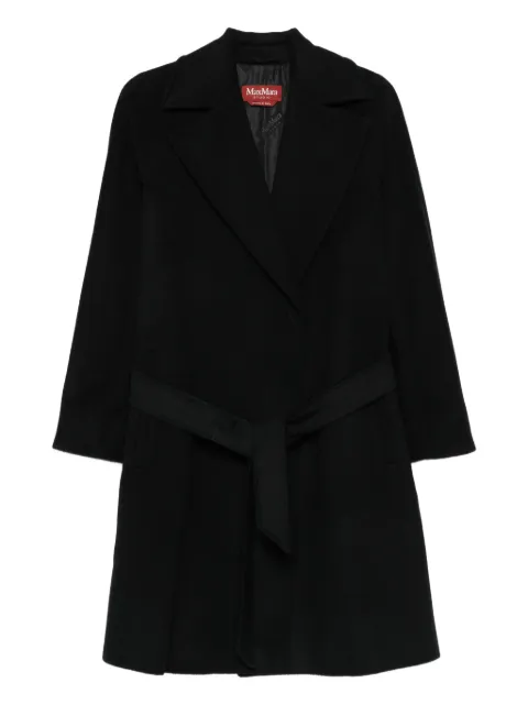 Max Mara belted lapels coat