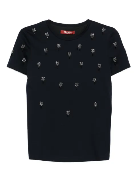 Max Mara embellished short-sleeved T-shirt