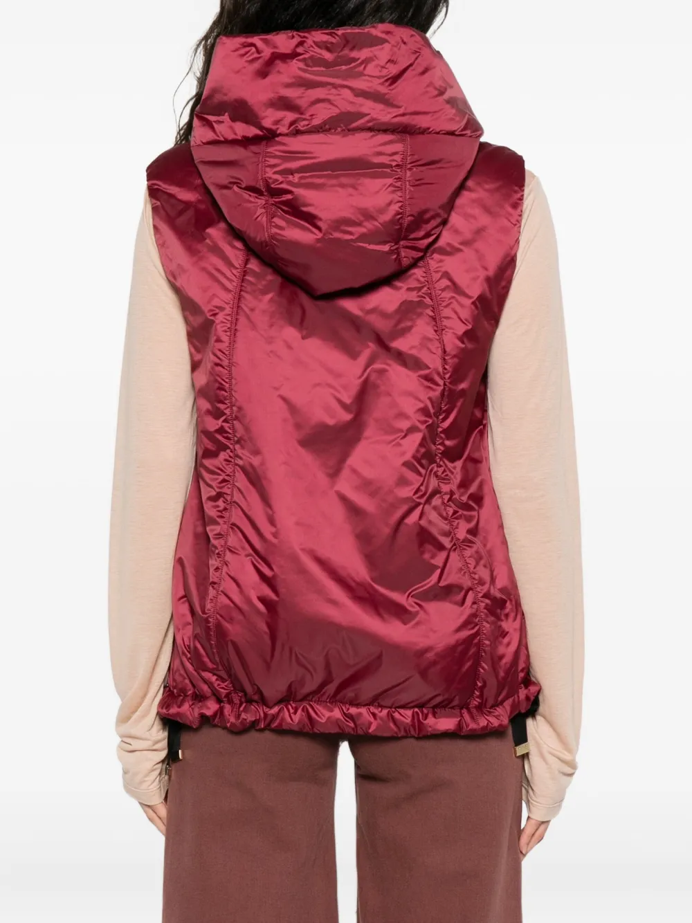 Max Mara Greengo gilet met capuchon Rood