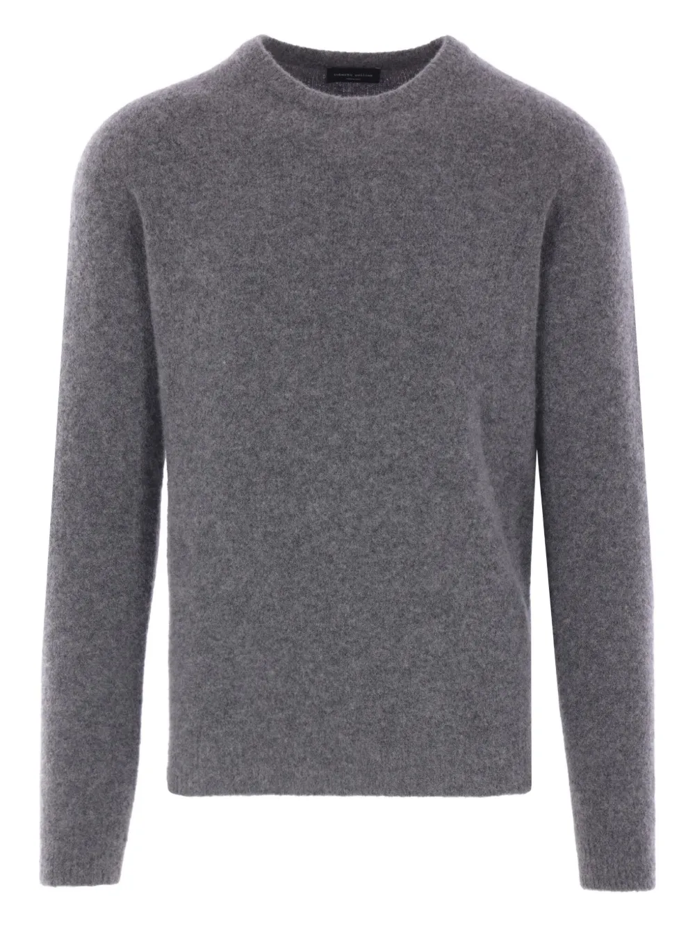 Roberto Collina Round-neck Knitted Sweater In Gray
