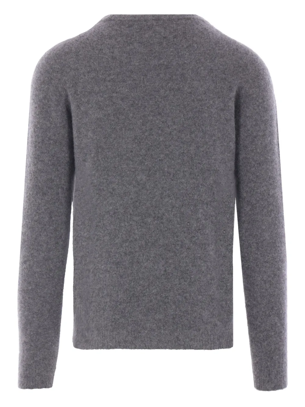 Roberto Collina Round-neck Knitted Sweater In Gray