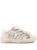 SANTHA cut-out lace-up sneakers - White