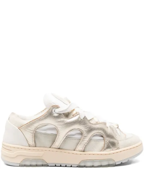 SANTHA cut-out lace-up sneakers
