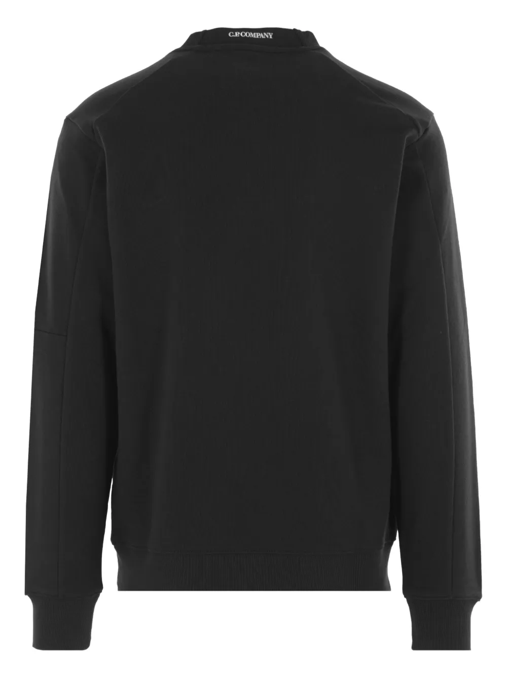 C.P. Company Sweater met zak en ronde hals Zwart