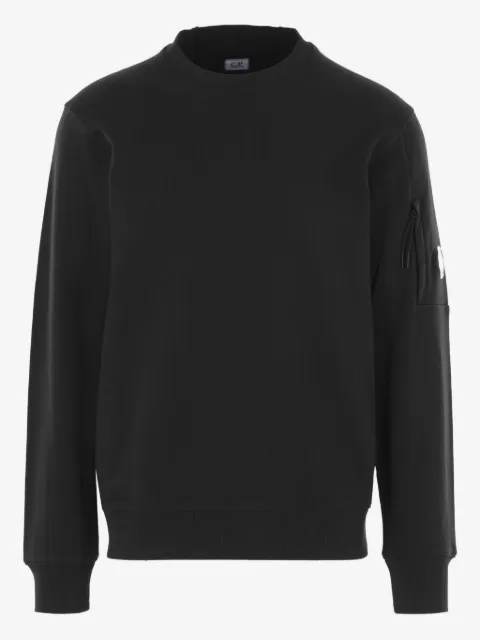 C.P. Company diagonal raised fleece crewneck Lens sweatshirt