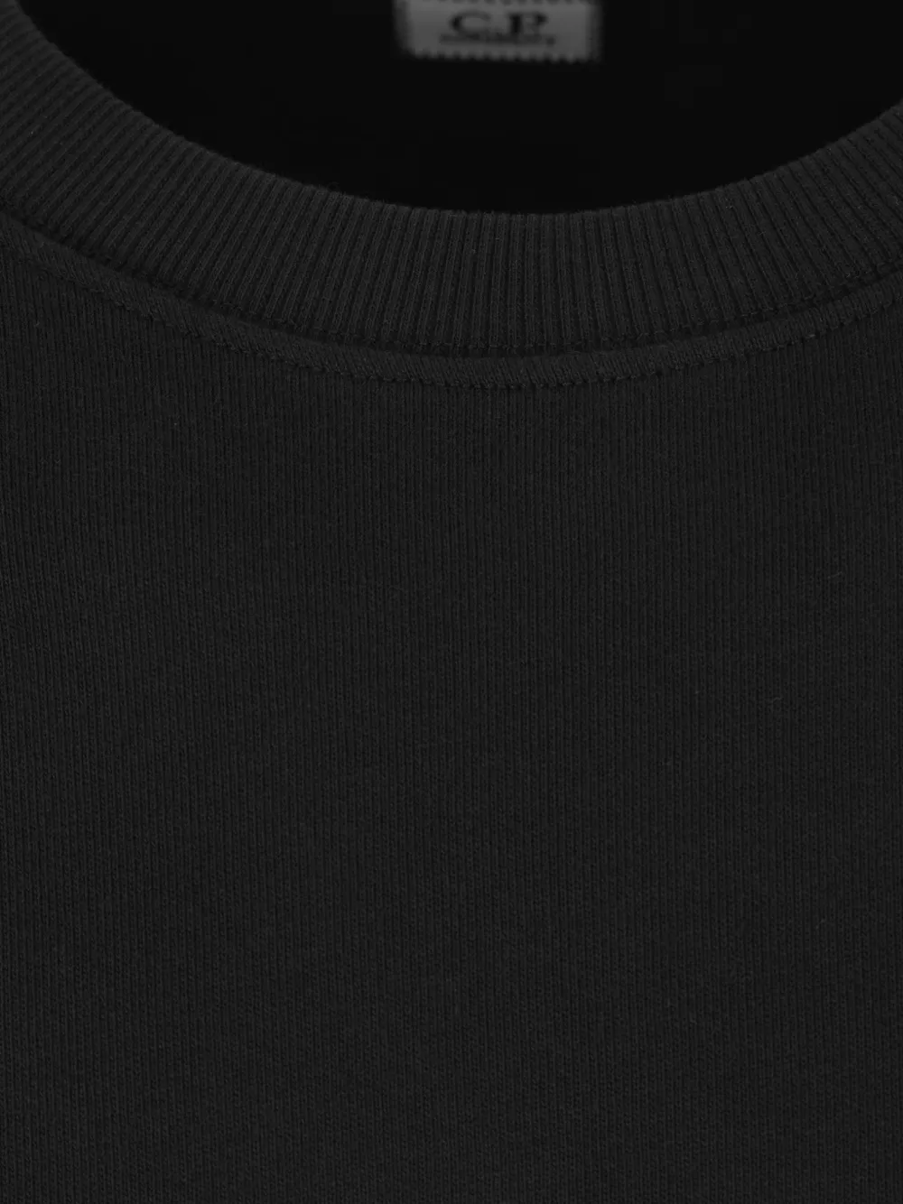 C.P. Company Sweater met zak en ronde hals Zwart