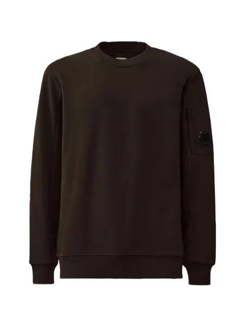 C.P. Company Diagonal raised fleece crewneck lens sweatshirt