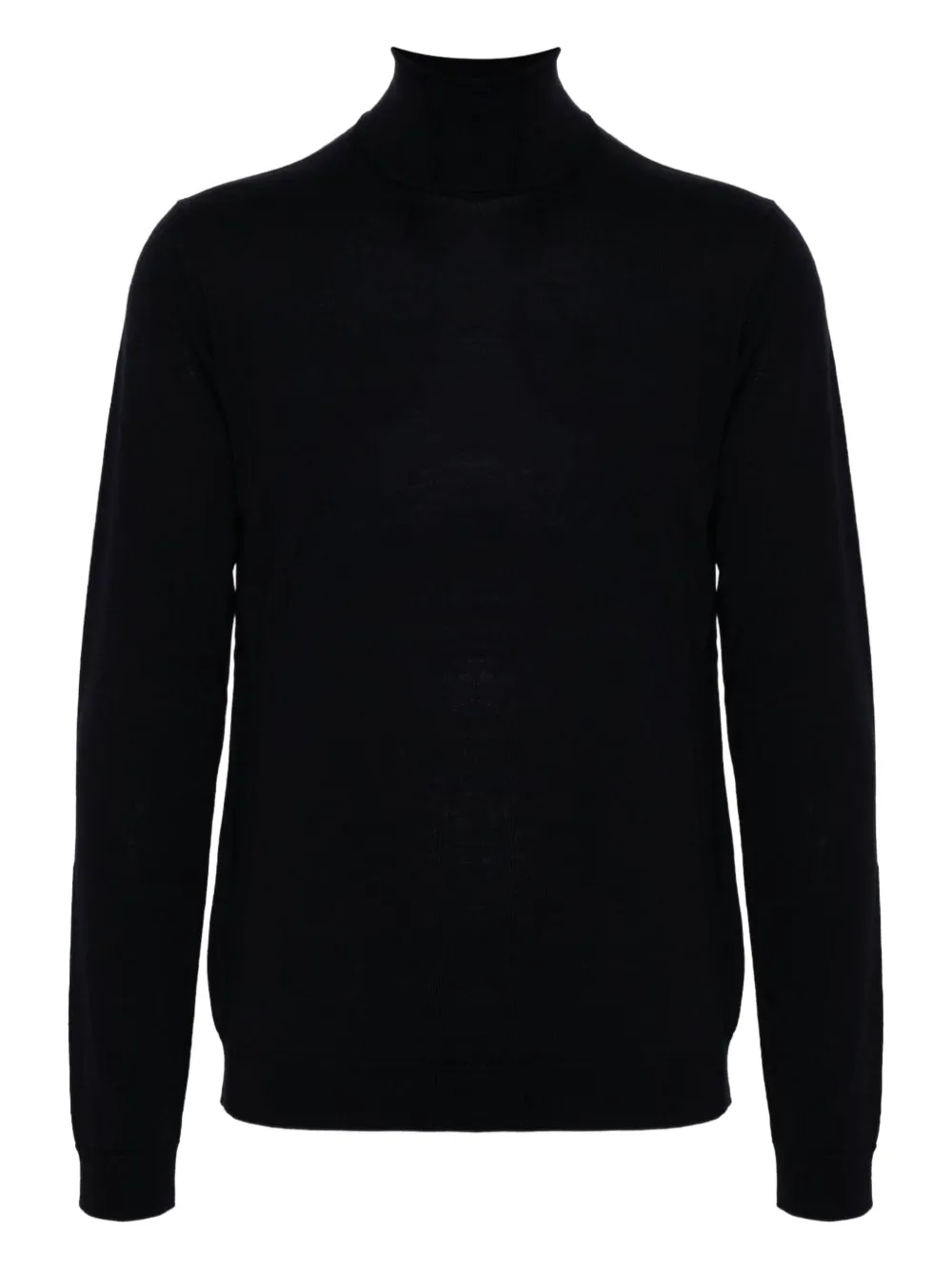Roberto Collina turtleneck merino wool sweater Zwart