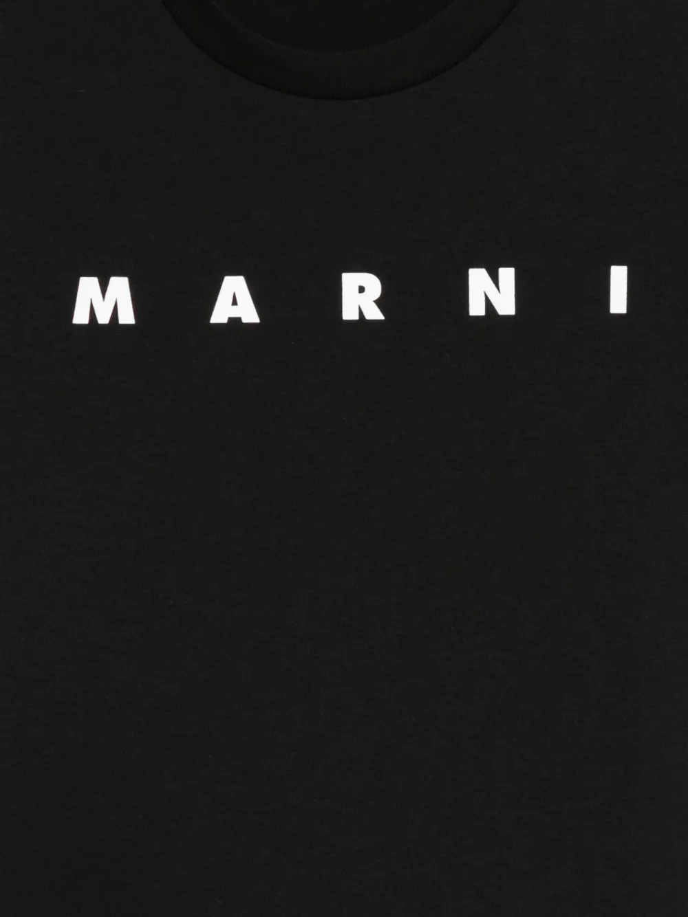 Marni Kids T-shirt met logoprint Zwart