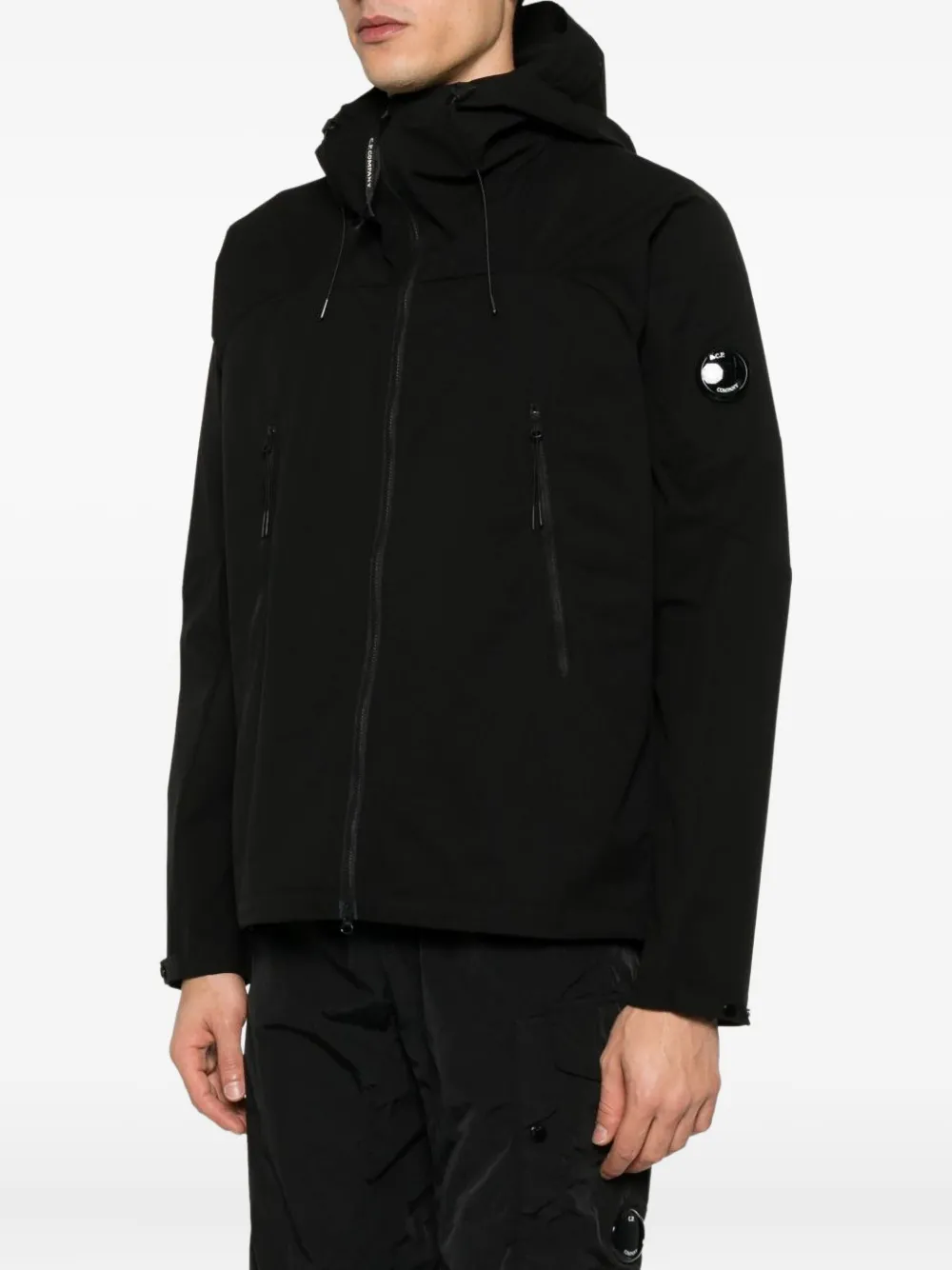 C.P. Company Jack met capuchon en zak Zwart