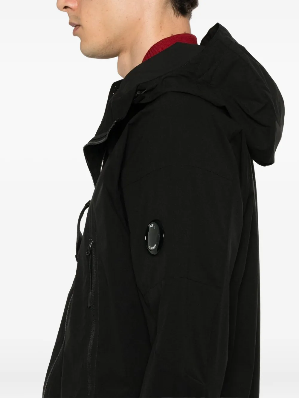 C.P. Company Jack met capuchon en zak Zwart