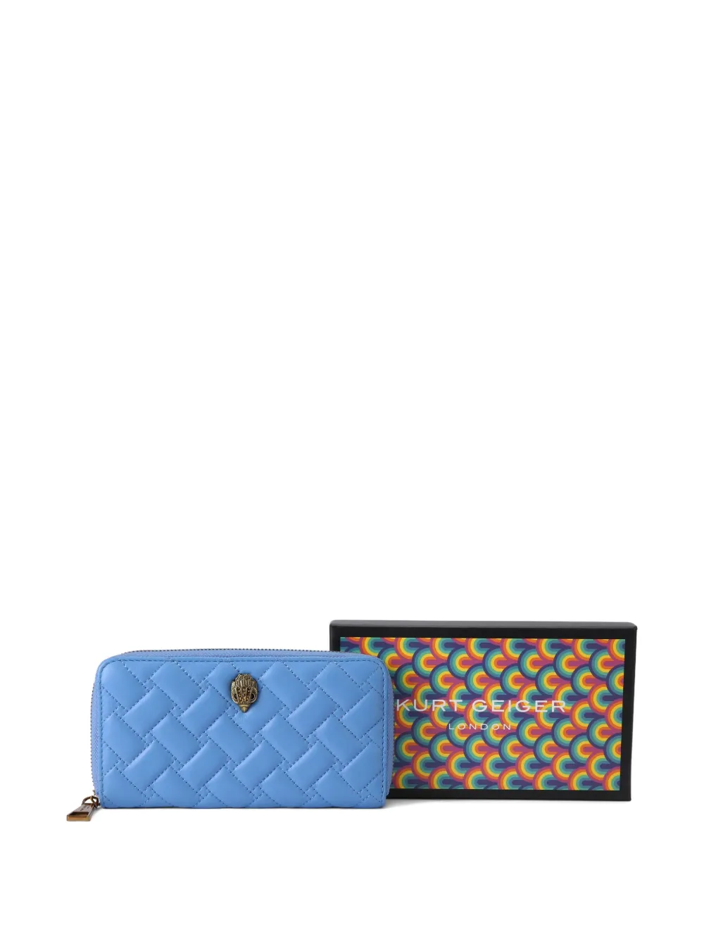 Kurt Geiger London Gewatteerde portemonnee Blauw