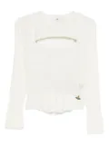 Vivienne Westwood cut-out knitted top - Neutrals