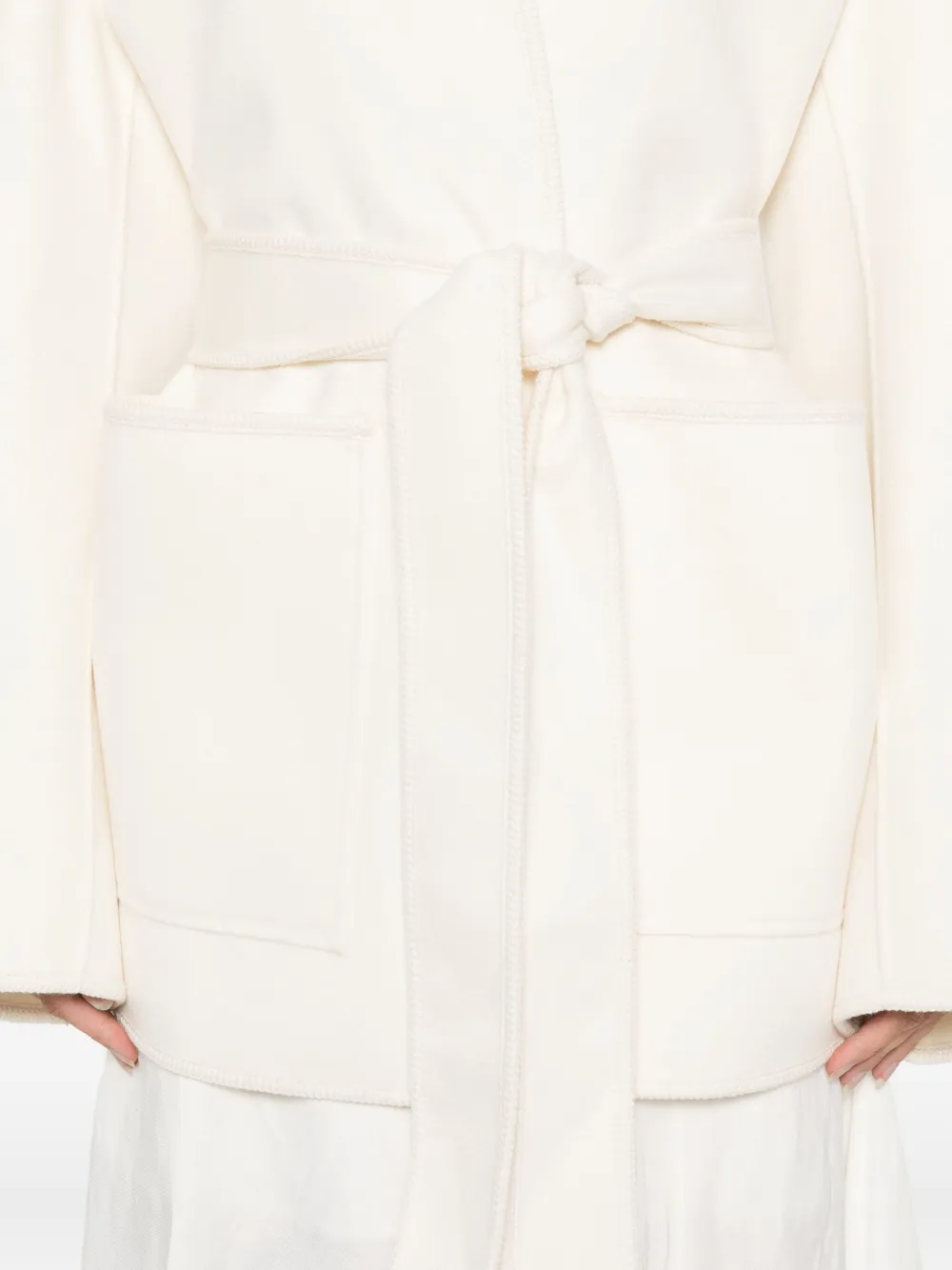 Rohe Belted Wool Jacket In Multi