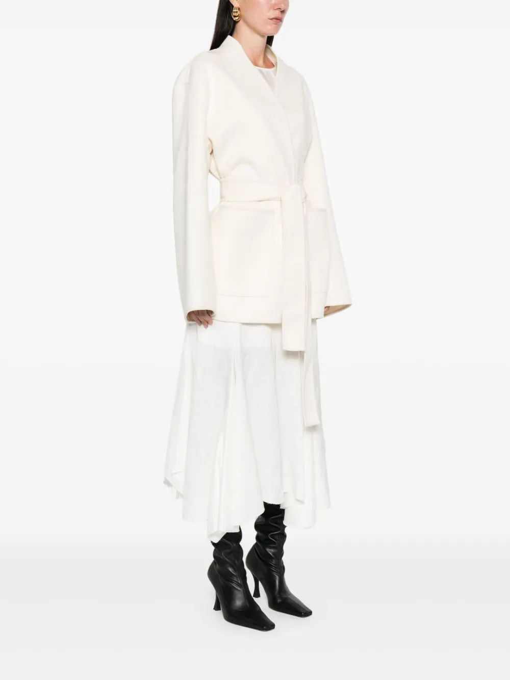 Rohe Belted Wool Jacket In Multi