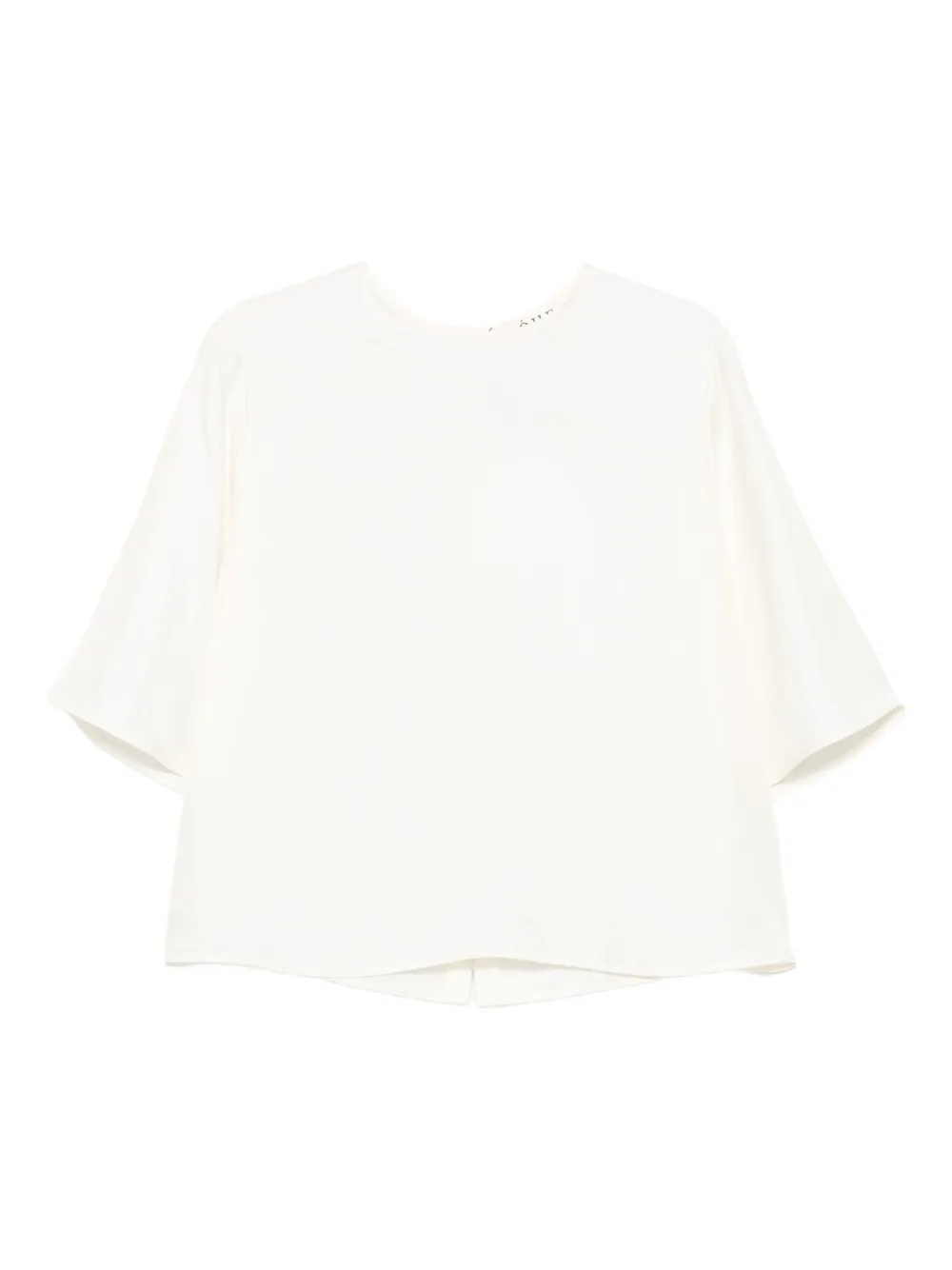 Róhe short-sleeve silk top