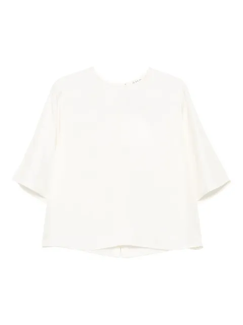 Róhe short-sleeve silk top