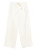 Róhe drawstring straight-hem trousers - Neutrals