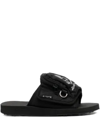 Mastermind Japan x Suicoke Reflective Sandals | Black | FARFETCH