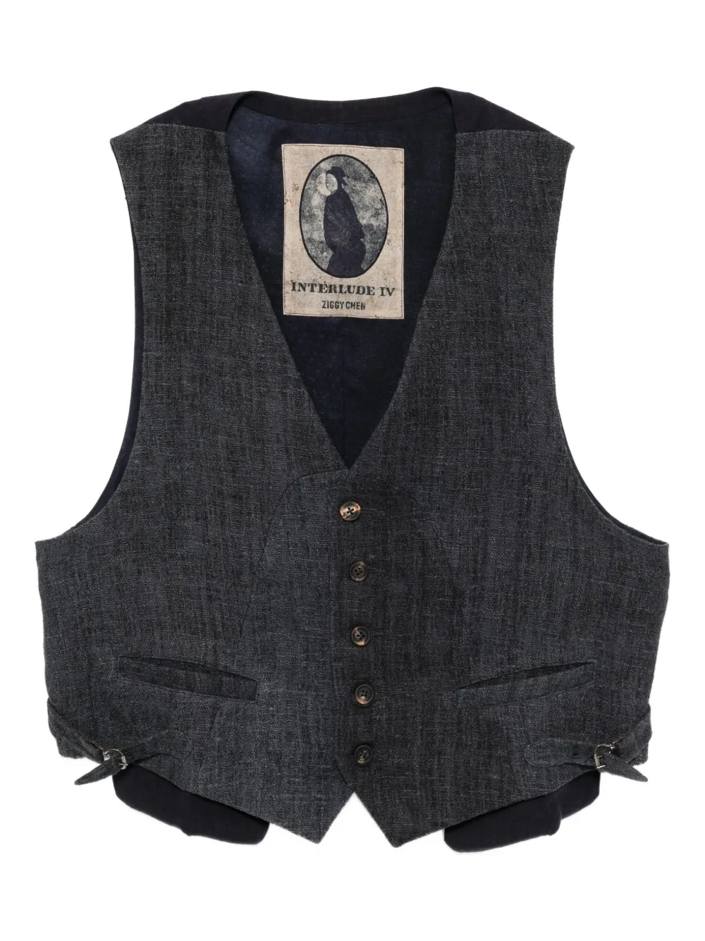 Ziggy Chen linen jacket | Grey | Image 1