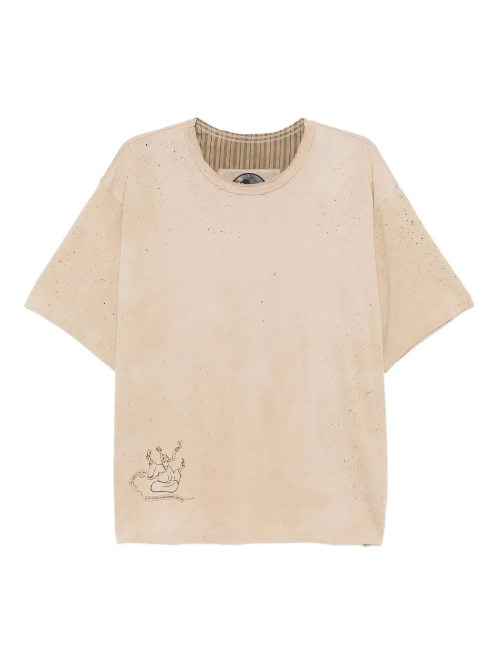 Ziggy Chen cotton T-shirt | Neutrals | Image 1