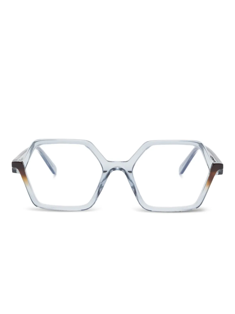 Veronika Wildgruber Vega geometric-frame glasses | Blue | Image 1