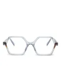 Veronika Wildgruber Vega geometric-frame glasses - Blue